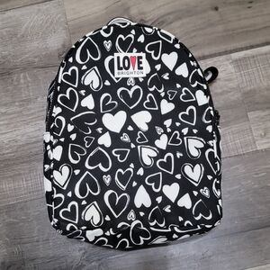 Brighton Love Heart Backpack - Black and White